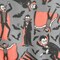 Halloween Vampires 100% Cotton 1 yard Precut Fabric Bundles, 5 pieces